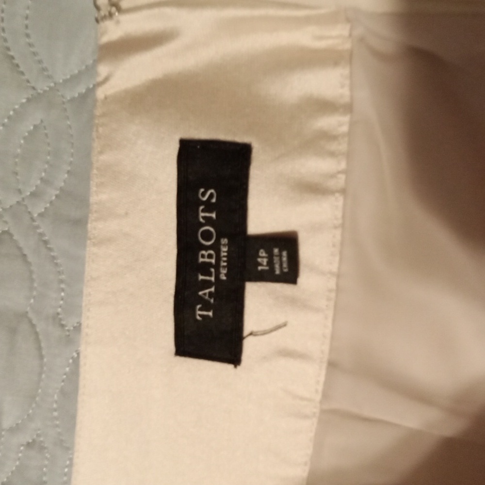 Talbots Silk Blend Fitted Skirt - Picture 2 of 5